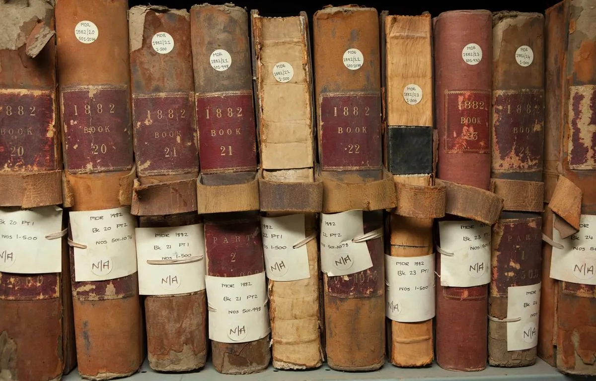 close-up-of-book-archives