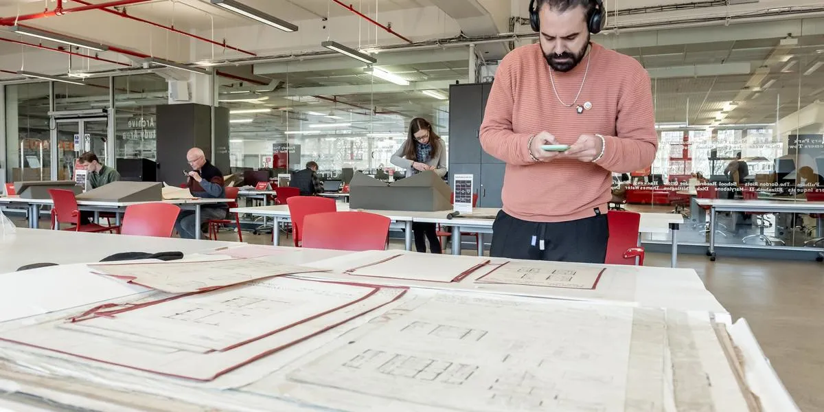 researcher-in-the-archive-study-area