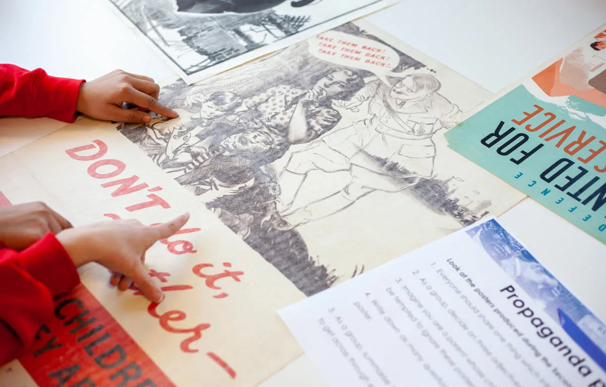 close-up-of-propaganda-posters