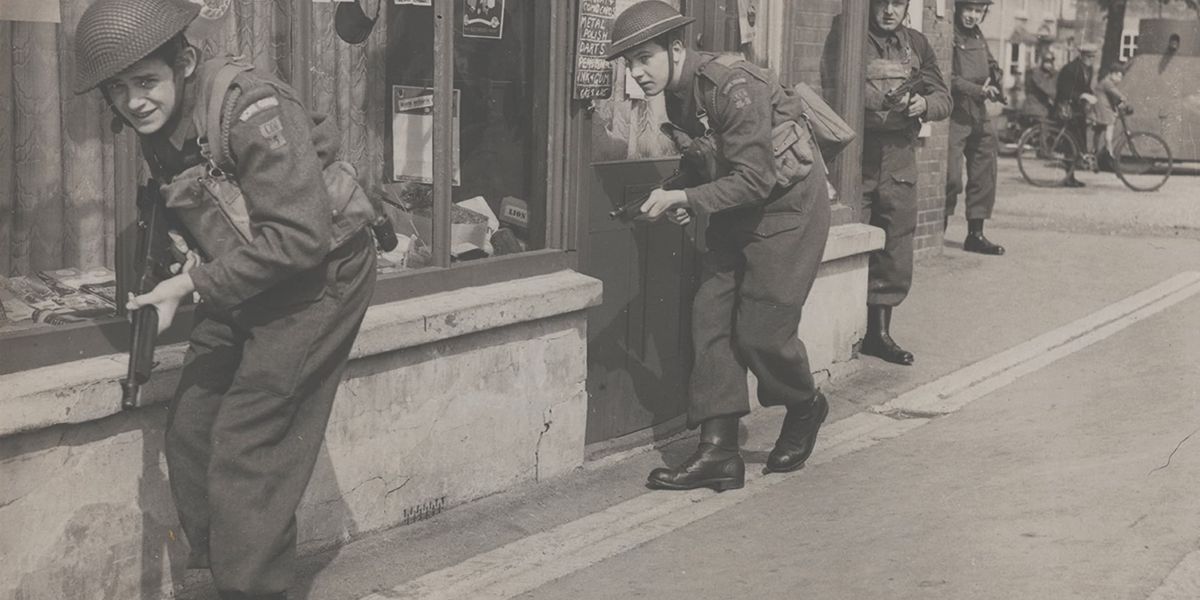 London Home Guard Unit on training exercise